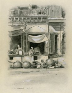 Bazaar at Delhi by Mortimer Ludington Menpes
